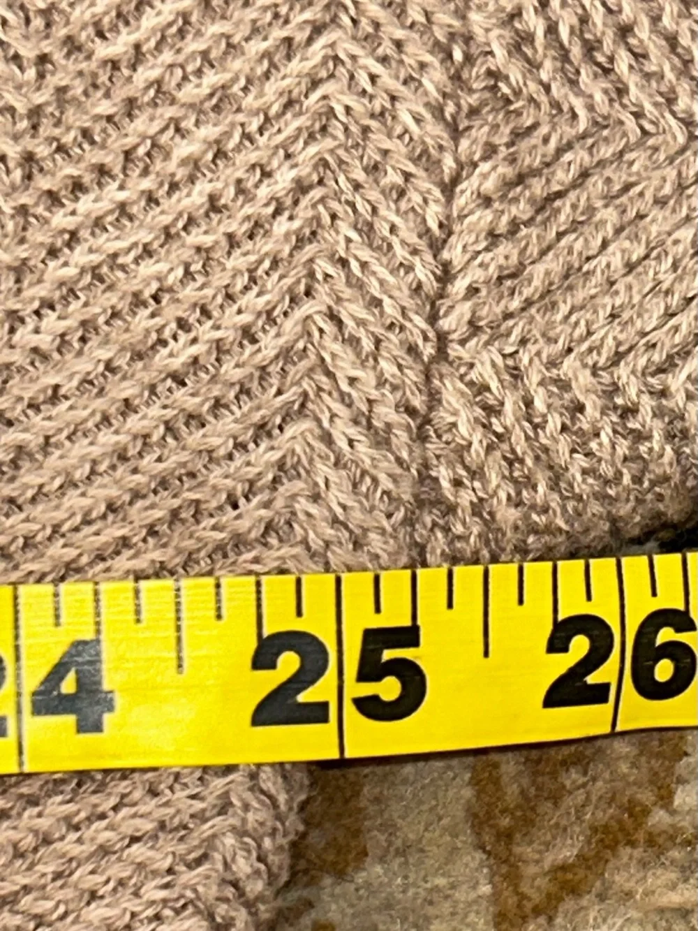 VTG 90 Chaps Ralph Lauren beige Herringbone Knit Sweater Men Crest Hand Frame